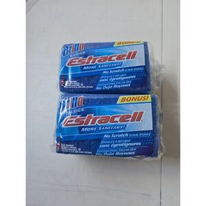 Brillo Basics Estracell No Scratch Scrub Sponge Bonus Pack 2 Packs of 3